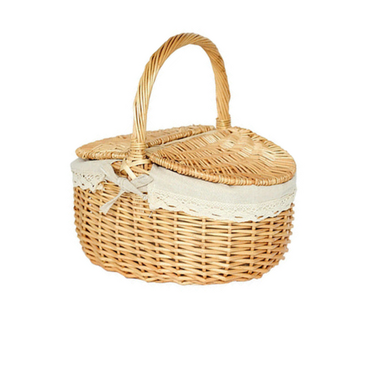 petit panier en osier pour pique nique